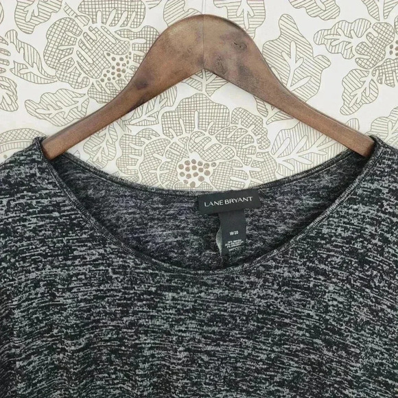 Lane Bryant Scoop neck Batwing Asymmetrical Knit Blouse 18/20 378C - Picture 3 of 7